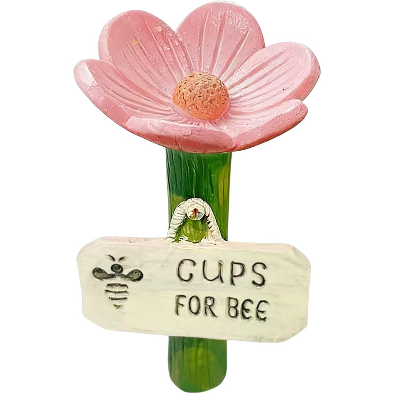 Flower-shaped resin water station