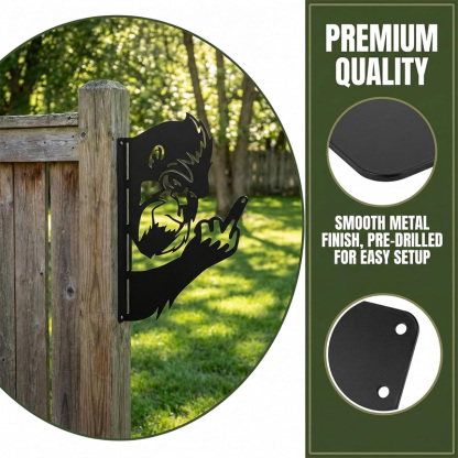 Fun and interesting hollowed-out animal metal wall decorations