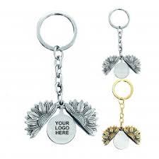 Custom Sunflower Keychain