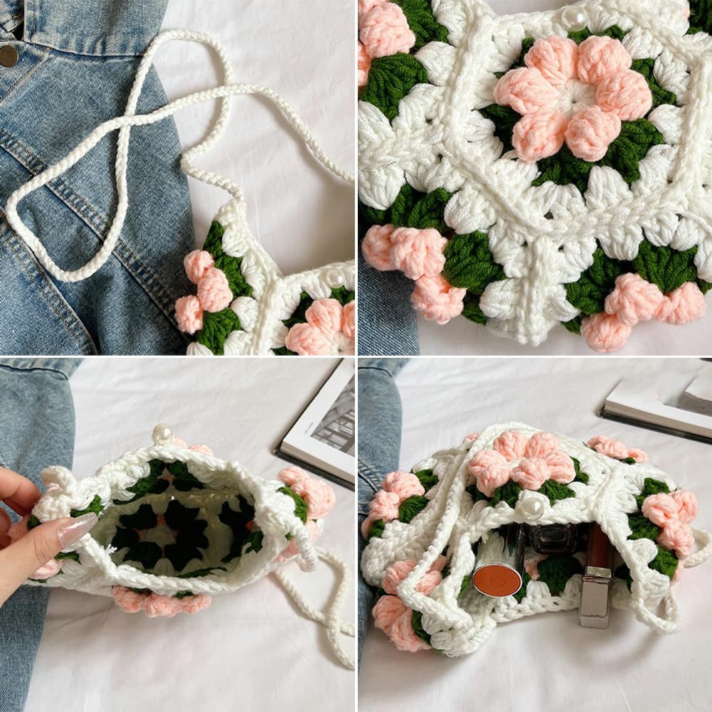 Handmade crochet handbag