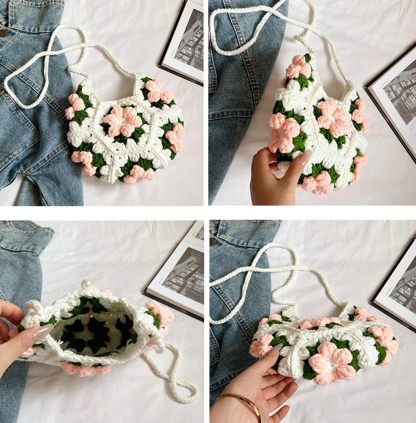 Handmade crochet handbag