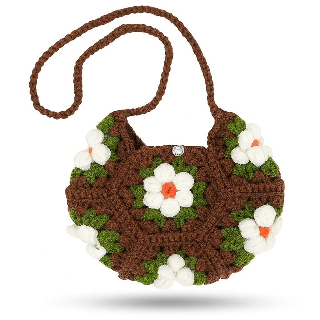 Handmade crochet handbag