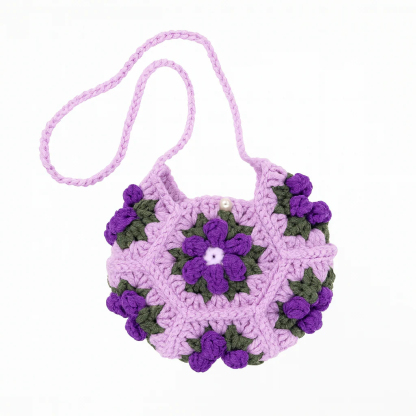 Handmade crochet handbag