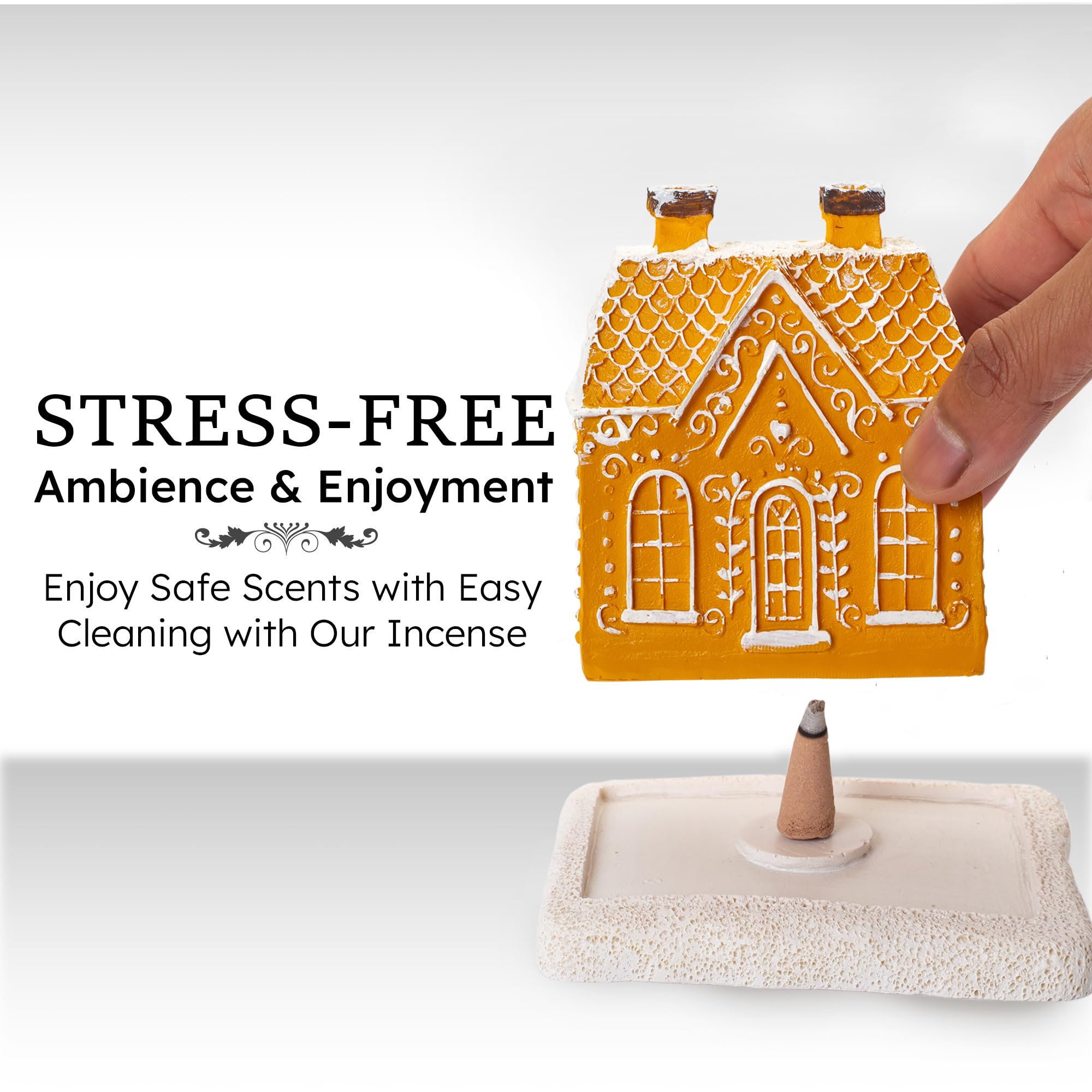 GINGERBREAD HOUSE Incense Cone Burner