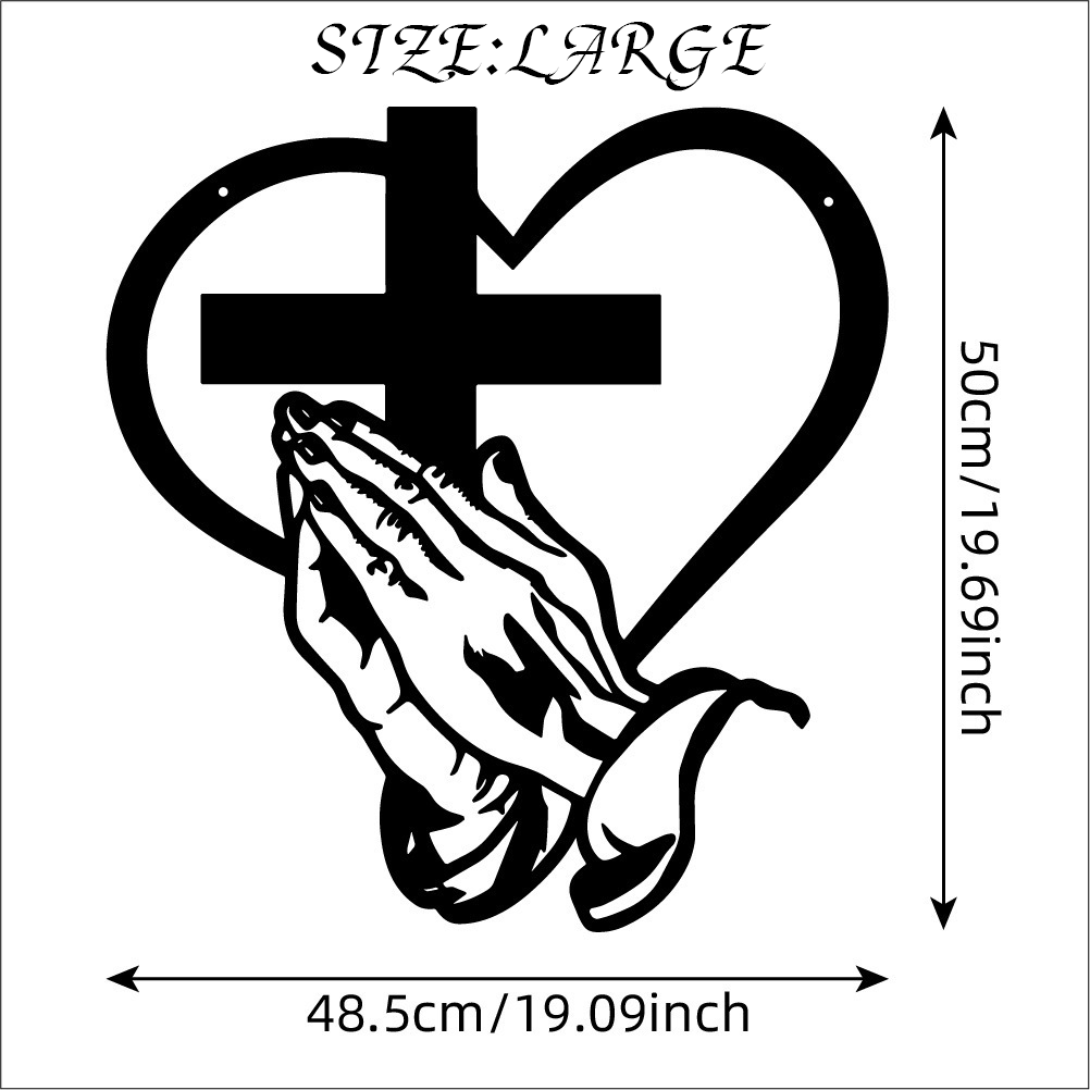 Sacred Heart Metal Wall Decor