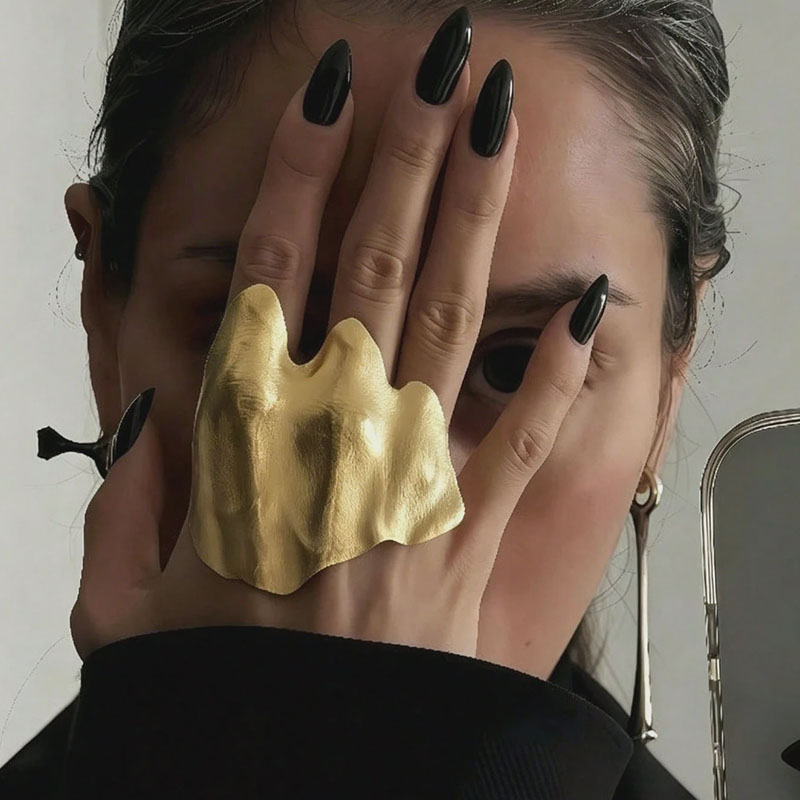 Irregular Pleated Joint-Protecting Ring