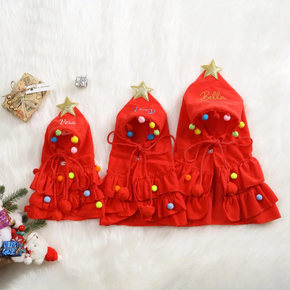 Personalized Christmas Pet Name Cape
