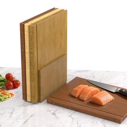 Book-Shaped Solid Wood Cutting Board
