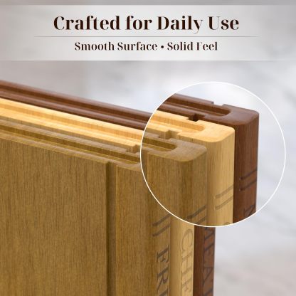 Book-Shaped Solid Wood Cutting Board