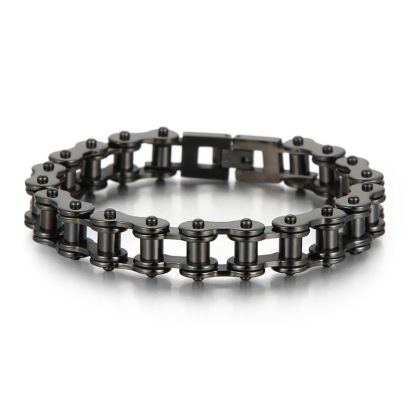 Motorcycle and bicycle chain bracelets