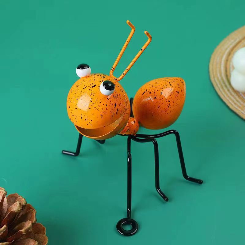 Colorful & Cute Metal Ant Garden Wall Decor