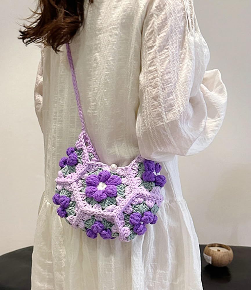 Handmade crochet handbag