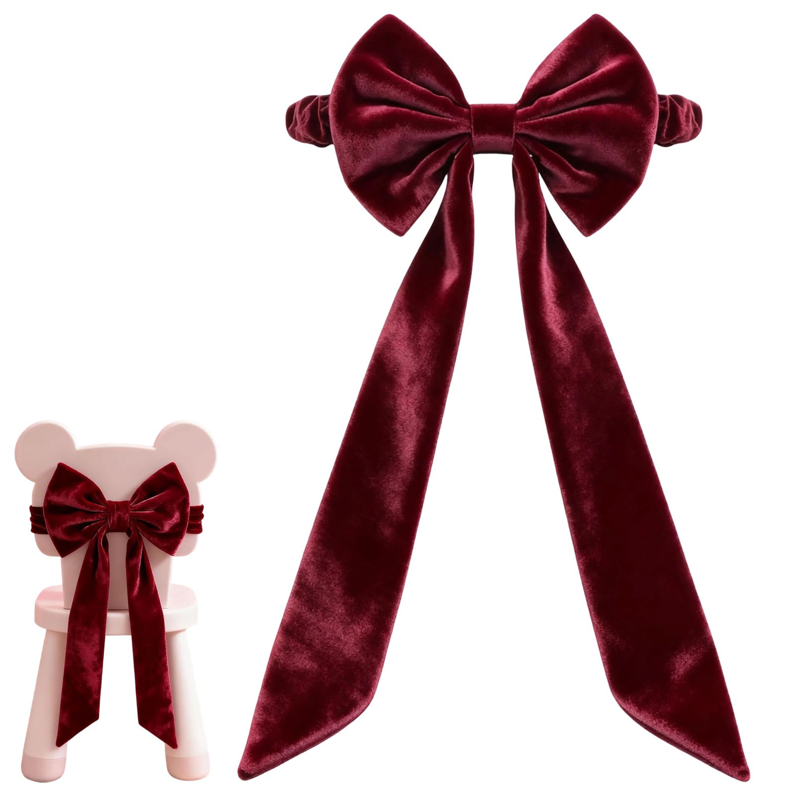 Christmas Red Chair Bows for Chairs 