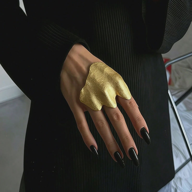 Irregular Pleated Joint-Protecting Ring