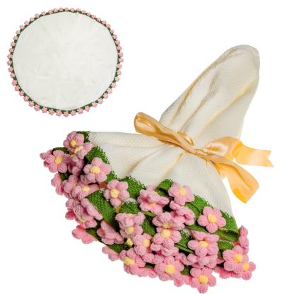 Handmade flower bouquet blanket