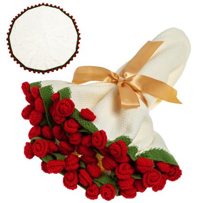 Handmade flower bouquet blanket