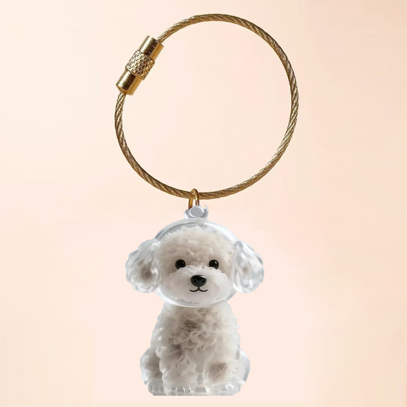 Dog Hair Collector Keychain