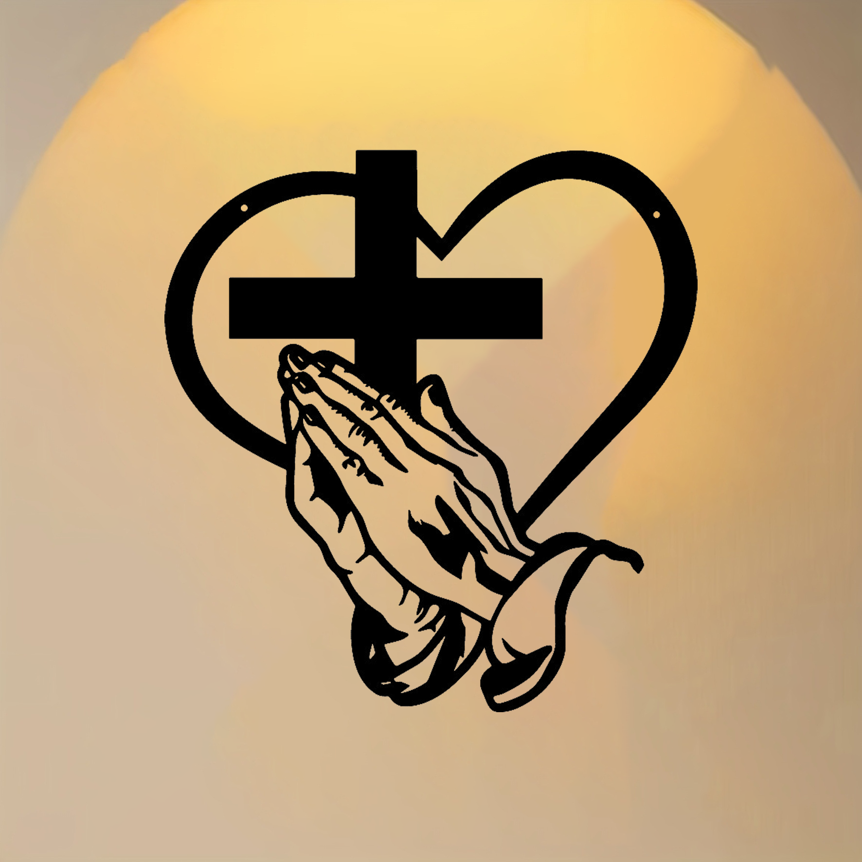 Sacred Heart Metal Wall Decor