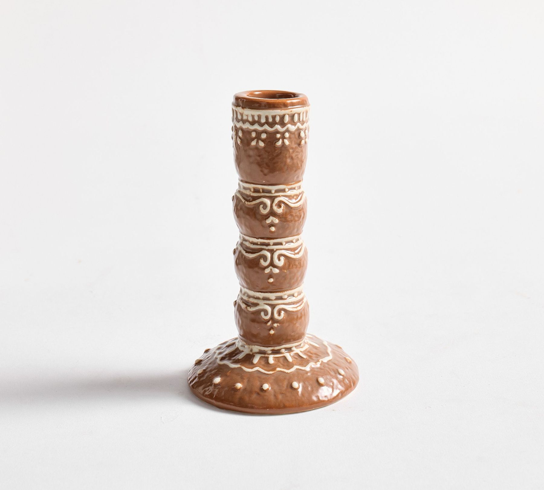 Handcrafted Ceramic Gingerbread Candle Holder