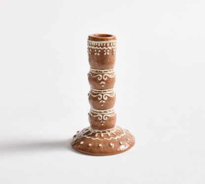 Handcrafted Ceramic Gingerbread Candle Holder