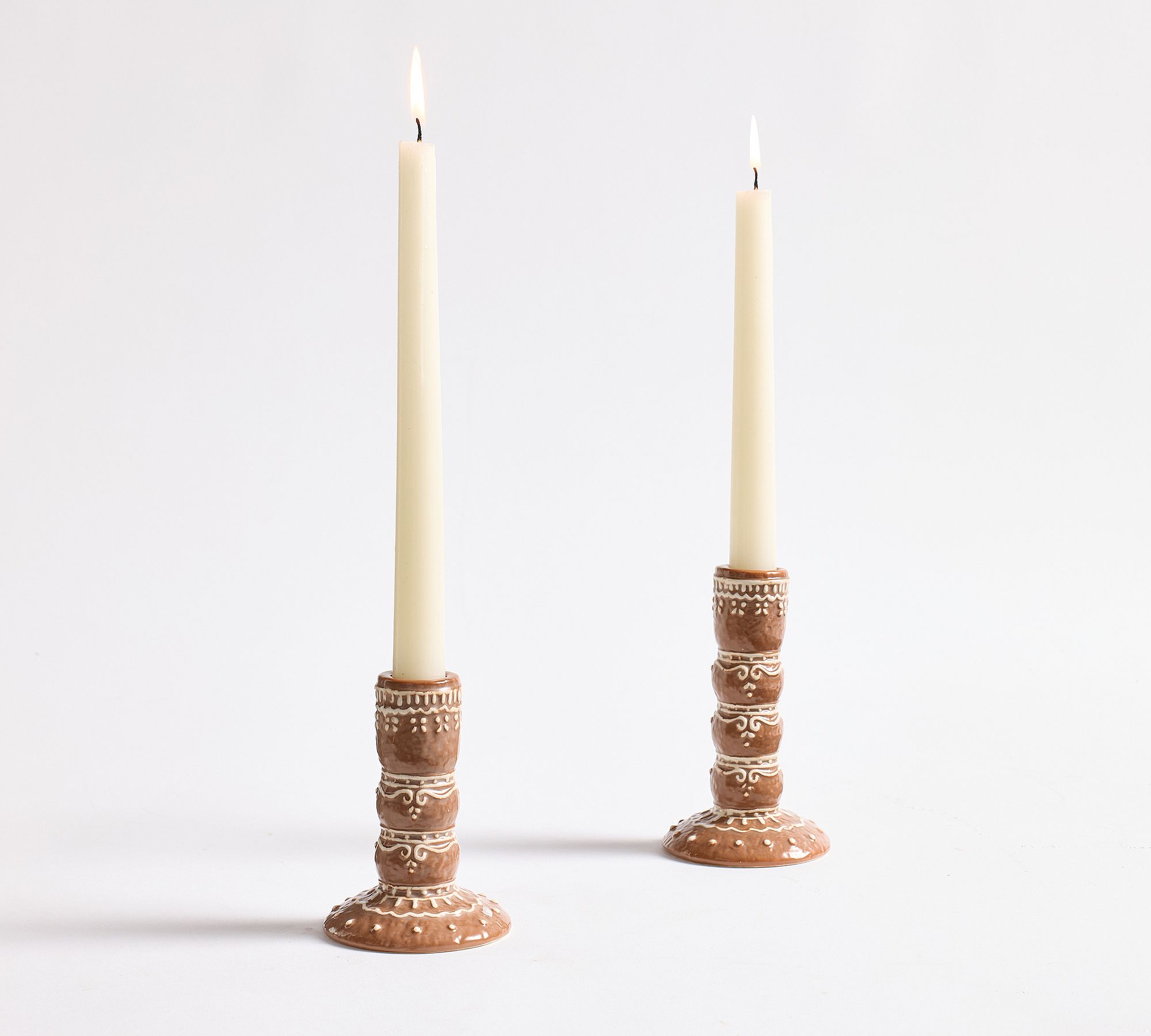 Handcrafted Ceramic Gingerbread Candle Holder