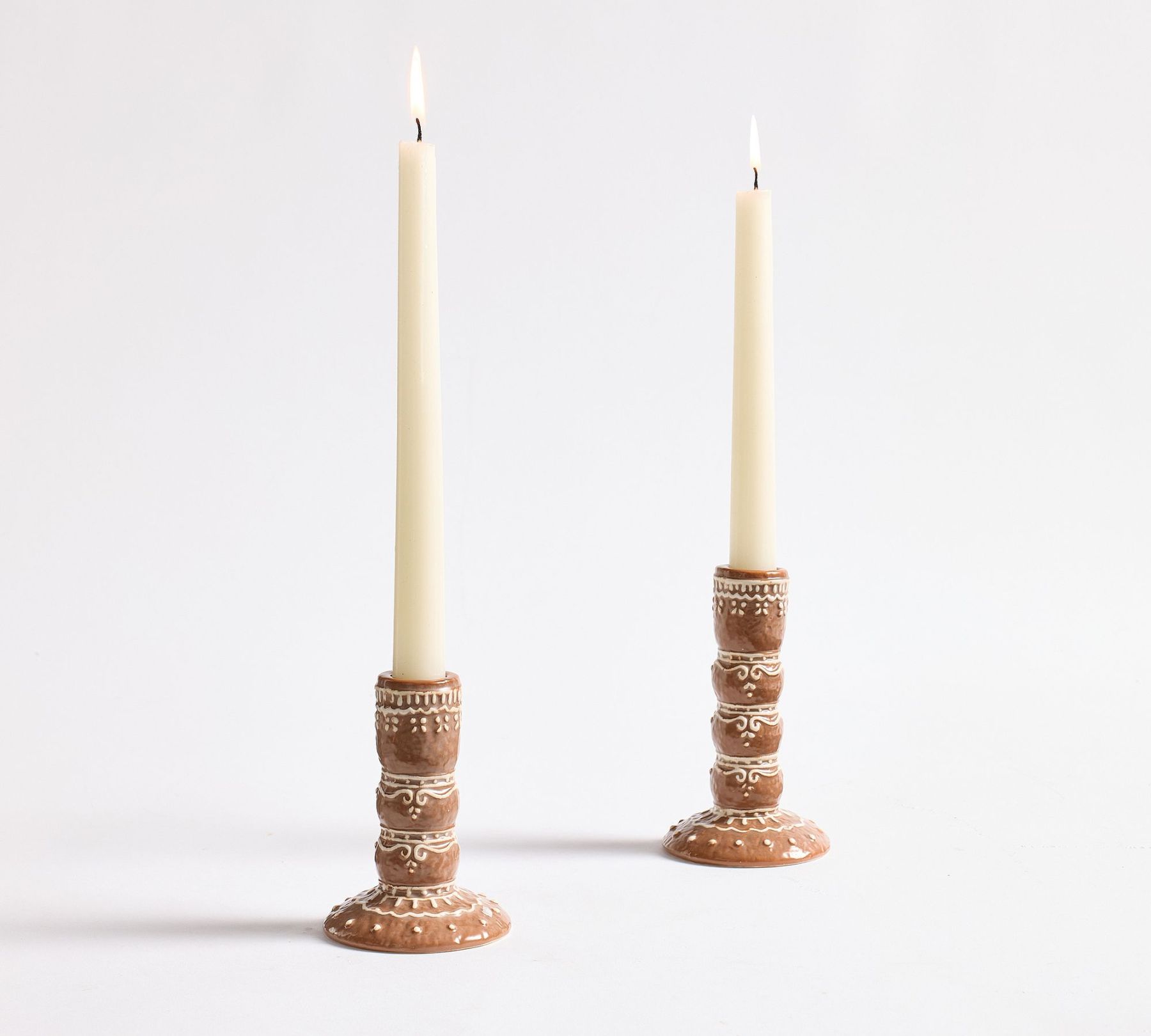 Handcrafted Ceramic Gingerbread Candle Holder