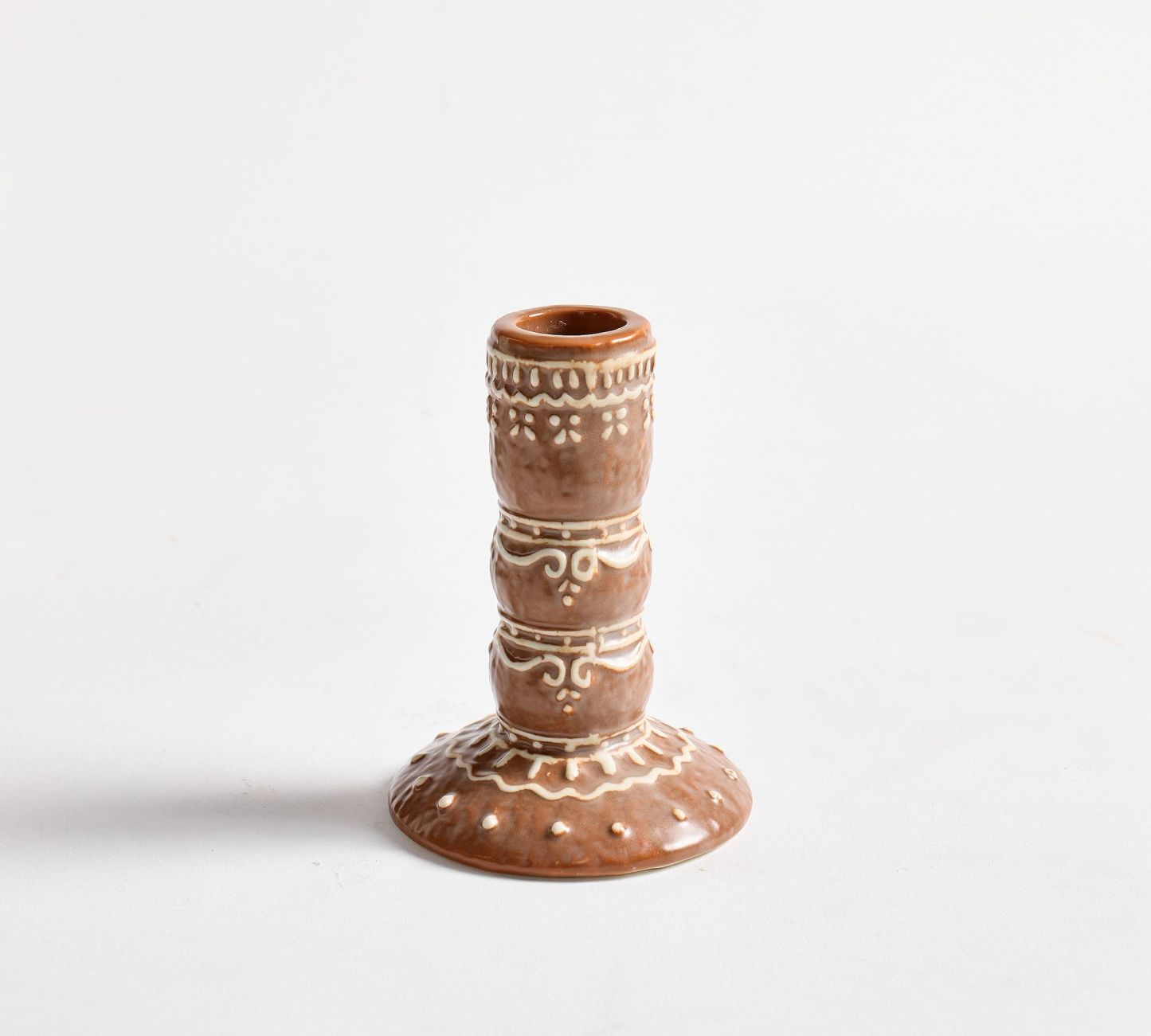 Handcrafted Ceramic Gingerbread Candle Holder