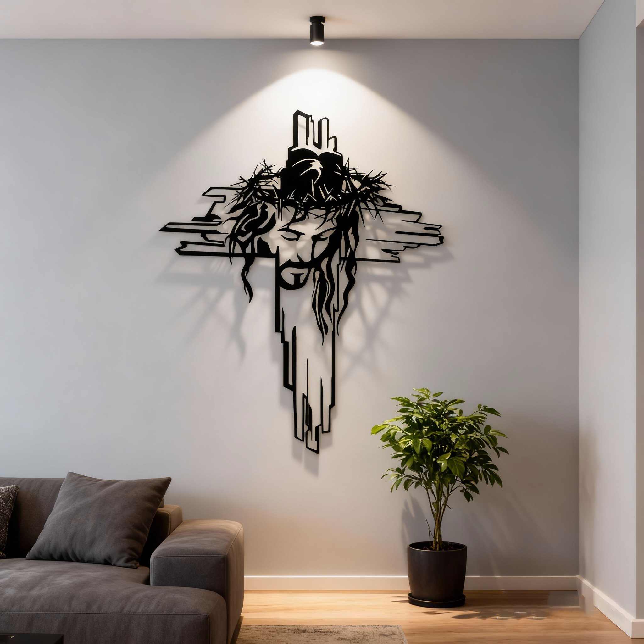 Christ’s Passion Cross Metal Wall Art