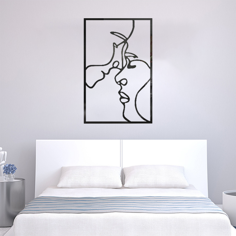 Minimalist Abstract Figure Acrylic Wall Art Set