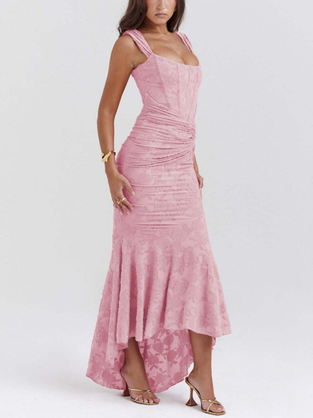 Blue bell floral maxi dress