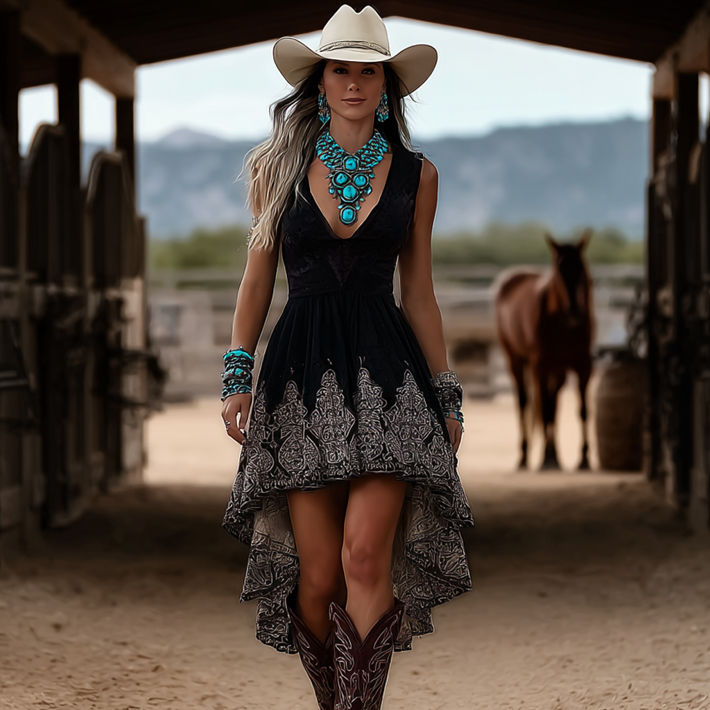 Cowgirl Western Vintage Dress
