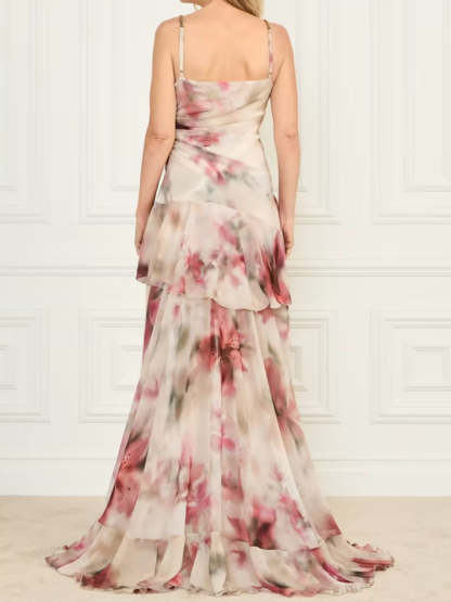 Eco Kendall Printed High-Low Dress