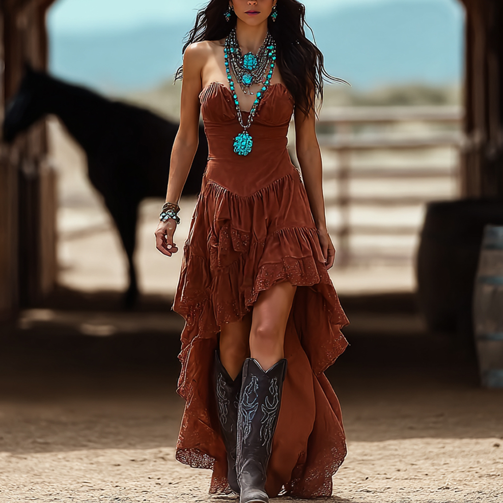 Cowgirl Western Vintage Dress