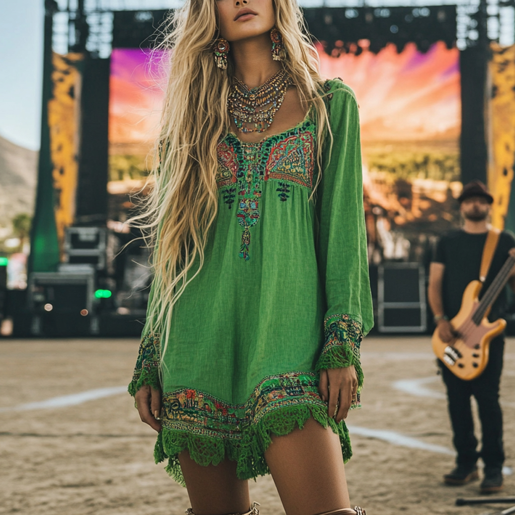 Coachella Music Festival Rock Party Carnival Vintage Wilderness Ethnic