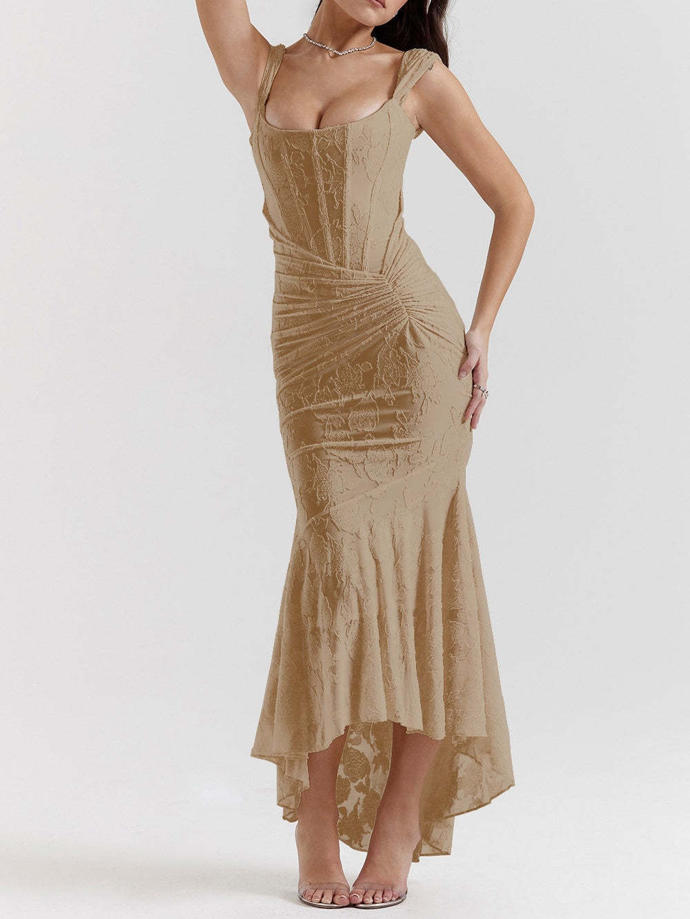 Blue bell floral maxi dress