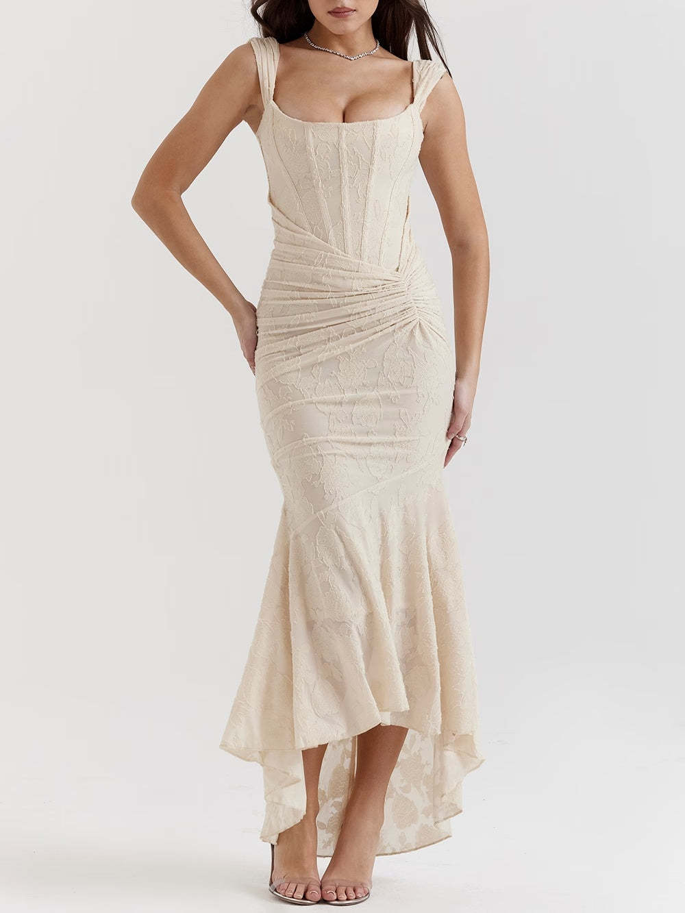 Blue bell floral maxi dress