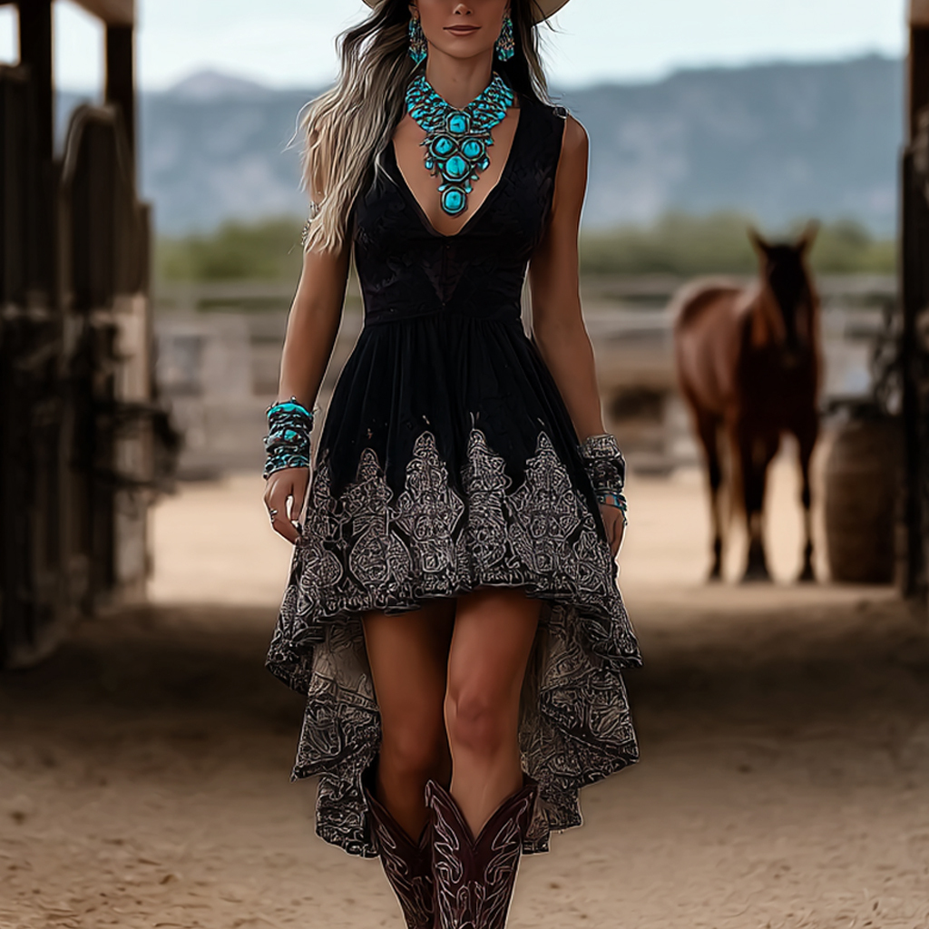 Cowgirl Western Vintage Dress