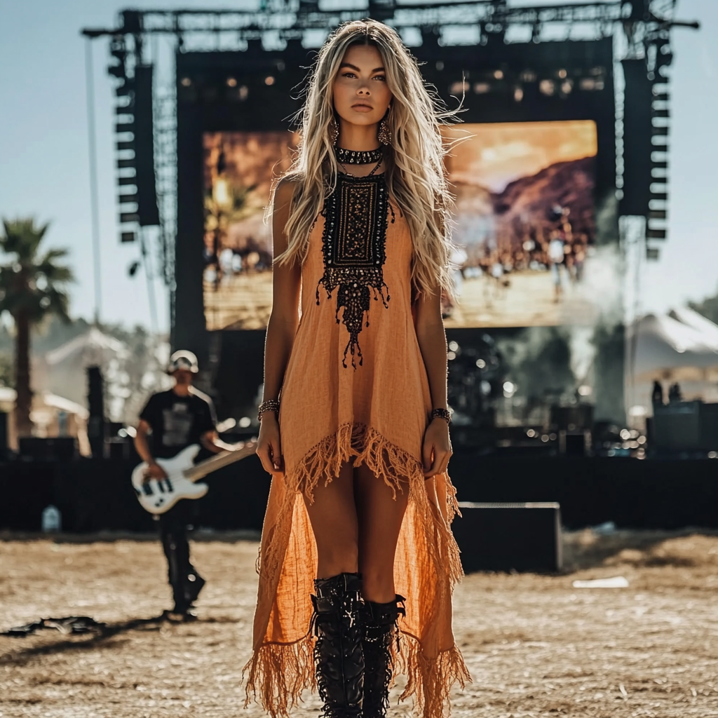Music Festival Rock Party Heat Wave Carnival Vintage Wilderness Ethnic