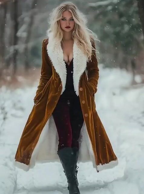 Women'S Casual Retro Fur Collar Hooded Jacket