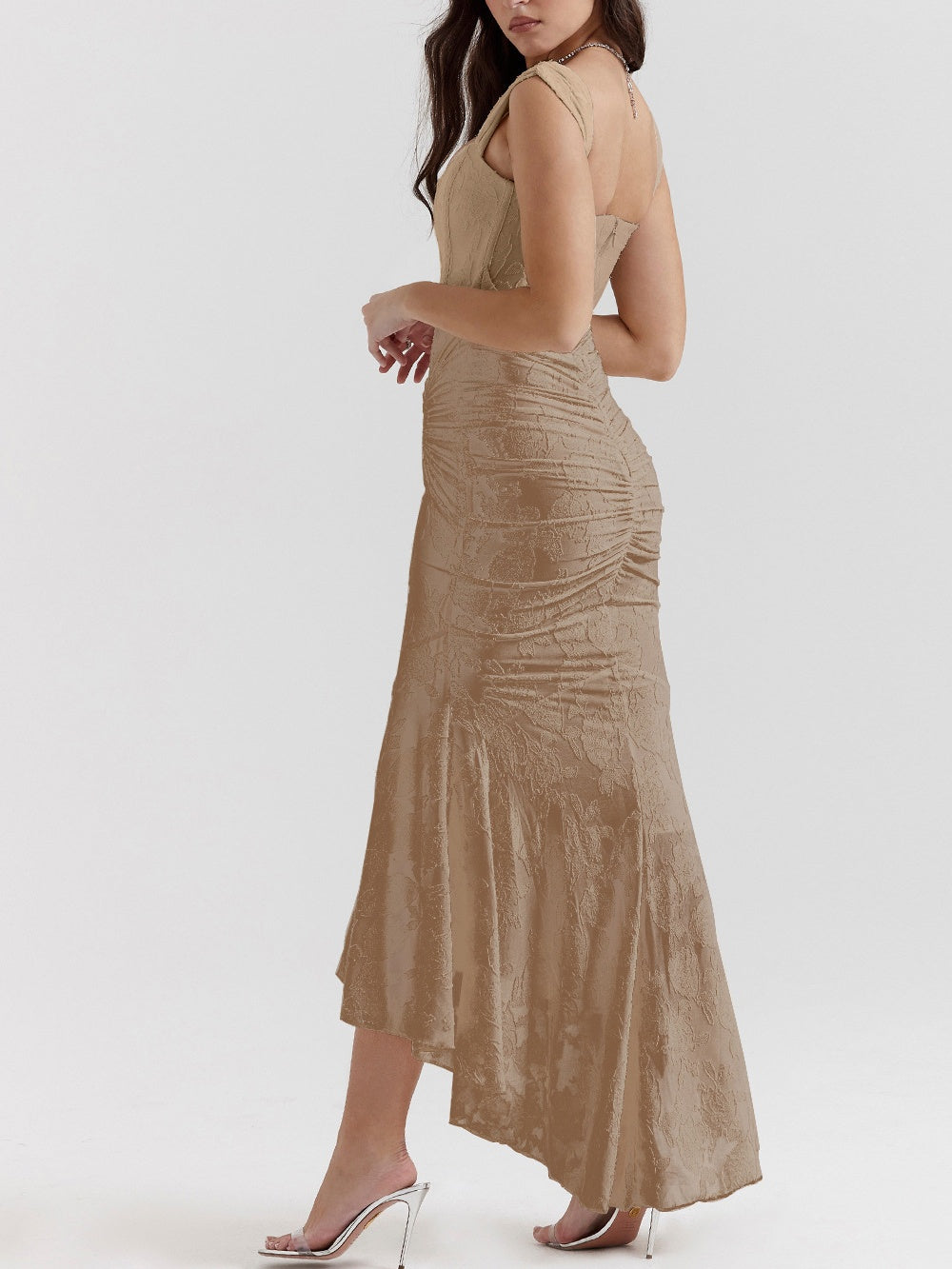 Blue bell floral maxi dress