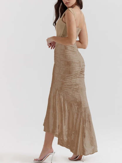 Blue bell floral maxi dress