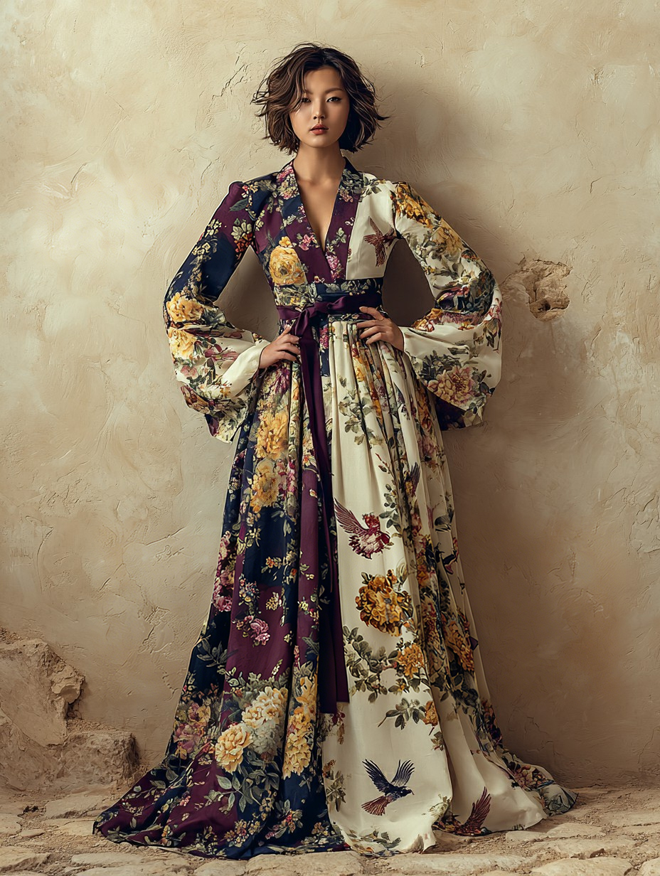 Sequin Empire Waist Gown - Sparkling Floor-Length Dress with Empire Silhouette, New Year's Eve Dress, Gala Ball Dress, Princess-Seam Elegance