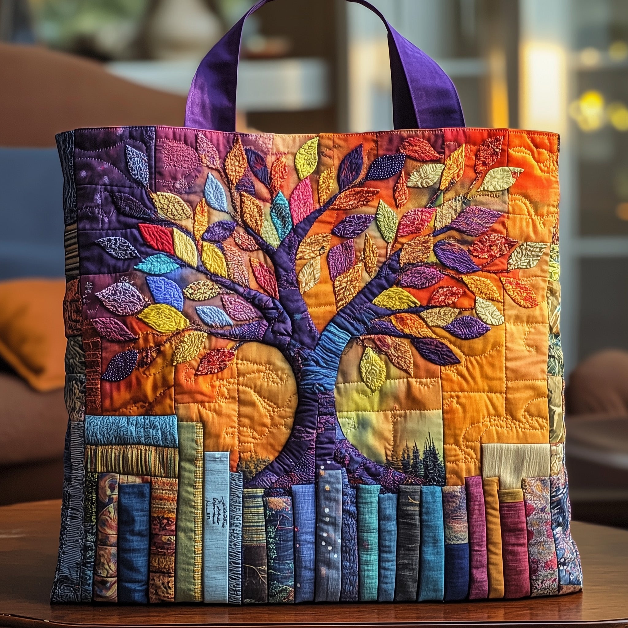 Literary Roots Quilted Tote Bag GFTOTP8986
