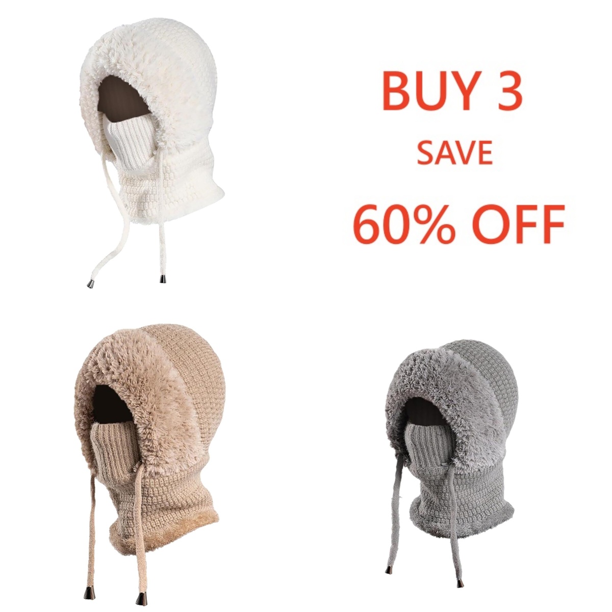 🔥 Norrloom 3-in-1 WarmKnit Beanie