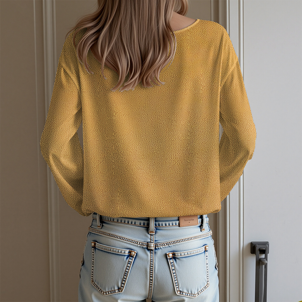 【Next day shipment】Retro Boho Knit Pullover – Artistic Design with Comfortable Fit Sweater