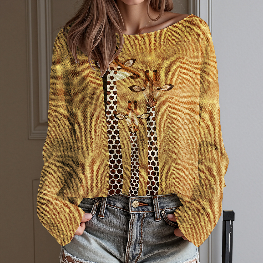 【Next day shipment】Retro Boho Knit Pullover – Artistic Design with Comfortable Fit Sweater