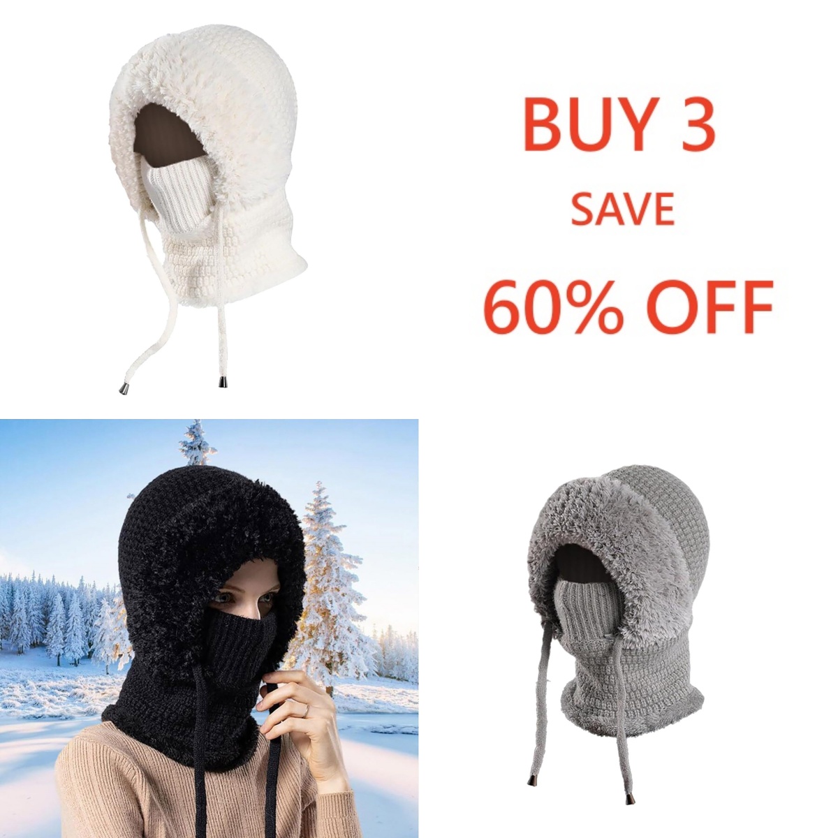 🔥 Norrloom 3-in-1 WarmKnit Beanie