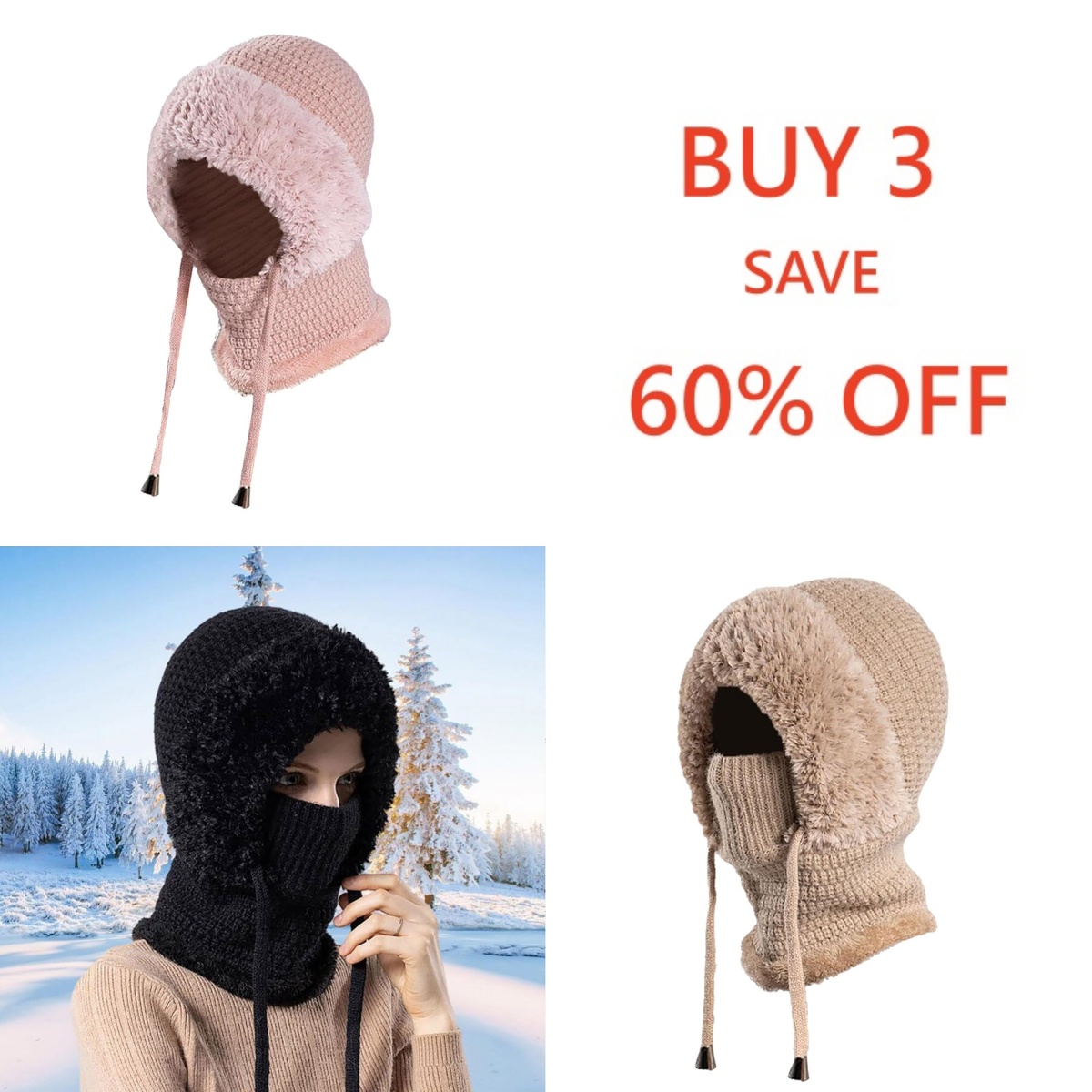 🔥 Norrloom 3-in-1 WarmKnit Beanie