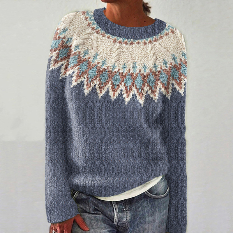 Vintage Fairman Island Wave Twist Sweater