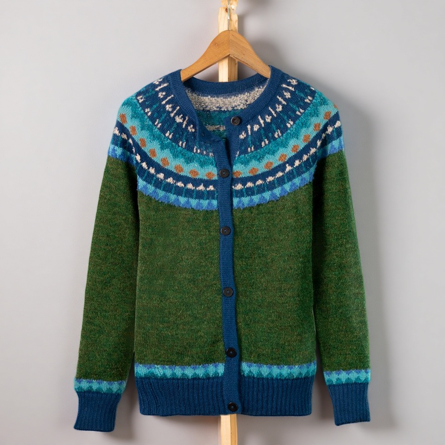 Women's Winter Geometric Cardigan Sweater